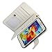 Samsung Galaxy S5 Case, xhorizon TM Premium Leather Folio Case [Wallet Function] [Magnetic Detachable] Fashion Wristlet Lanyard Hand Strap Purse Soft Flip Book Style Multiple Card Slots Cash Compartment Pocket with Magnetic Closure Case Cover Skin ZA5 for Samsung Galaxy S5 (i9600) - White