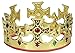 Unique Gold Plastic King Crown - One Size, 1 Pc
