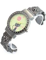 Sinceda Watch Luoxiaohei Cat Series Womens Bangle Wrist Watches