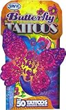 Butterfly Novelty Pack of Over 50 Temporary Tattoos