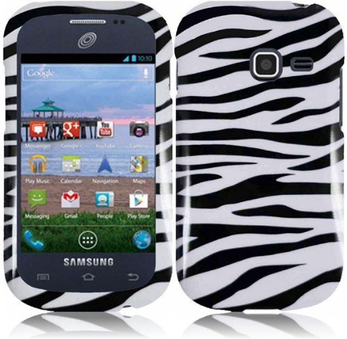For Samsung Galaxy Centura S738C Hard Design Cover Case Zebra Accessory
