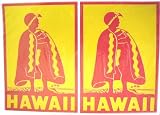 Hawaiian King Kamehameha 2 Hawaii Sticker Decal Set