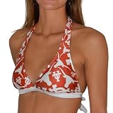 NCAA Texas Longhorns Duel Chrome Bikini Top - Burnt Orange (Small)
