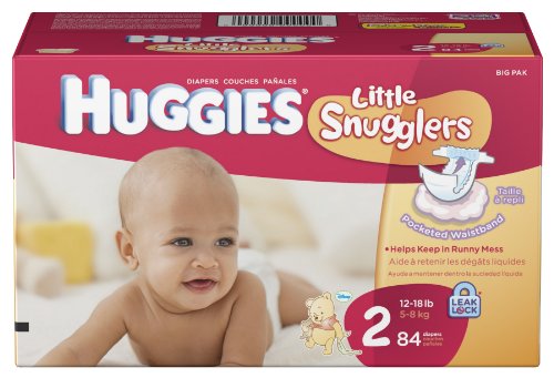 Huggies Nappies Snugglers small, size 2, 84-Count