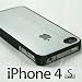 New Stylish Apple iPhone 4 4S Case and Screen Protector - Aluminium Hard Black Back Case Cover for iPhone 4 & iPhone 4S...