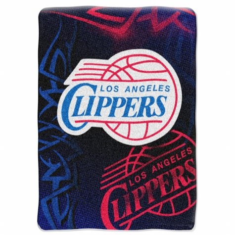 NBA 60 x 80 Super Plush Throw - LA Clippers - Los Angeles Clippers