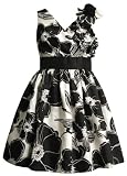 Bonnie Jean Girls 7-16 Shantung Print Dress