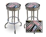 2 Nascar Coca Cola Themed Specialty / Custom Barstools Set