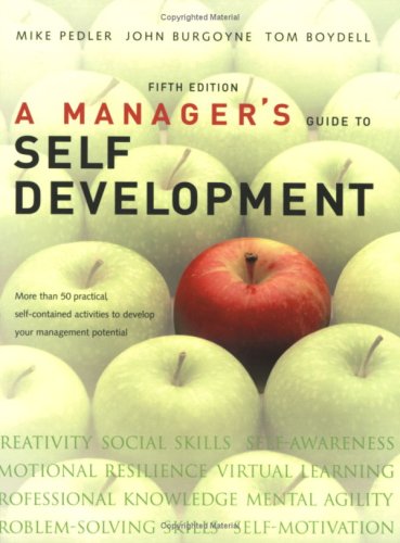 Cover image : A Manager's Guide to Self-Development