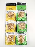 Eden Organic Dry Roasted Pumpkin Seed Sampler - Six 4 Oz. Pouches
