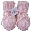 Handmade Baby Girl Boots - Pastel Pink
