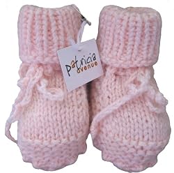 Handmade Baby Girl Boots - Easter Pink (100% Knitted By Hand) [Apparel]