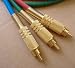 Electronics : 10m Pro-Gold Deluxe 1080p Top End RGB Phono HDTV component Video cables leads 10 metre