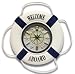 Infinity Instruments First Mate Life Ring w/Rope Knot Accents Wall Clock