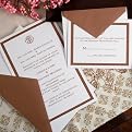 Chocolate Border Invitation Kit