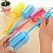 Allurelove 3 pcs Kitchen Cleaning Tool Sponge Brush for Wine Glass Bottle Coffee Tea Glass (Color at Random)