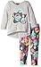 Limited Too Girls' Toddler Girls' 2 Piece Set Long Sleeve Top and Legging Pant, Heather Grey, 3T