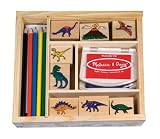 Wooden Dinosaur Stamp Set