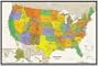 Contemporary United States Tyvek Paper Map