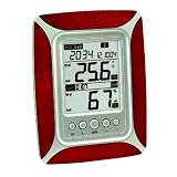 Technoline WS 8610 Stazione temperatura, in plastica e legno, 2 pezzi, colore: Argento chiaro