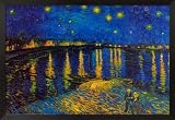 Starry Night over the Rhone, c.1888 Framed Framed Art Poster Print by Vincent van Gogh, 38x26