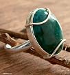 Chrysocolla ring, 'Natural' 8.5 (US Ring Size) Chrysocolla ring, 'Natural' 8.5 (US Ring Size)