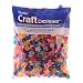 Faceted Beads, 8mm, Multi Trans Mix, 480pc Pkg