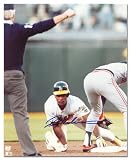 Rickey Henderson Oakland Athletics - Hand on Base - Autographed 8x10 Photograph