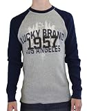 Lucky Brand Jeans Men's Thermal Shirt Gray/ Blue 7MD8531-HEG/030