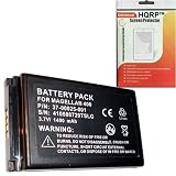 HQRP Replacement 37-00025-001 / 410508729TSLG Extra High Capacity Battery for Magellan eXplorist 400 / 500 / 600 - Super Extended Life plus HQRP Universal Screen Protector