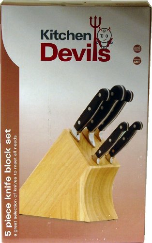 Kitchen Devil 5 Piece Knife Block Set 505008