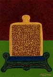 'GOLDEN DREAMS - Antique Chinese Snuff Bottle', Original Painting, Home Decor Artwork