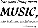 One Good Thing About Music Bob Marley Vinyl Wall Art Decal