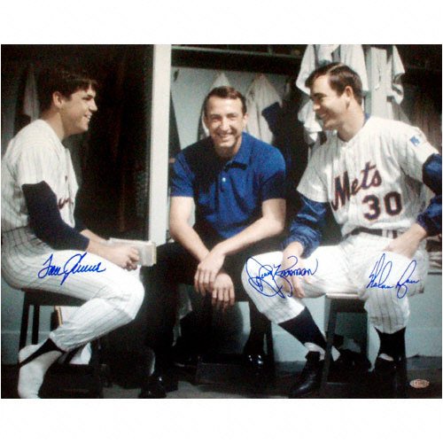 Jerry Koosman Nolan Ryan Tom Seaver New York Mets -In Locker Room- 16x20 Multi Autographed Photograph