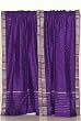 Indo Purple Rod Pocket Sari Sheer Curtain (43 in. x 84 in.)