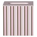 Tiddliwinks Tissue Box Cover - Mod Pink/ Brown