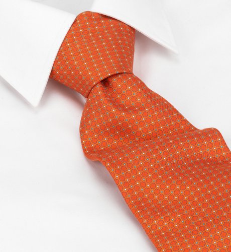 Pure Silk Square & Grid Tie