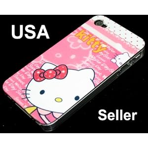 iPhone 4 4G New Snap-on Hard Hello Kitty Cover Case 3