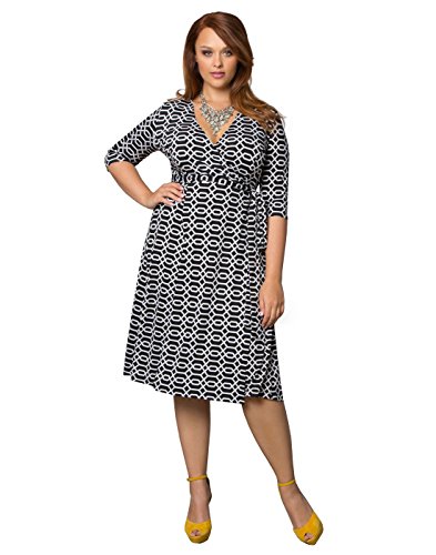 Kiyonna Women's Plus Size Essential Wrap Dress