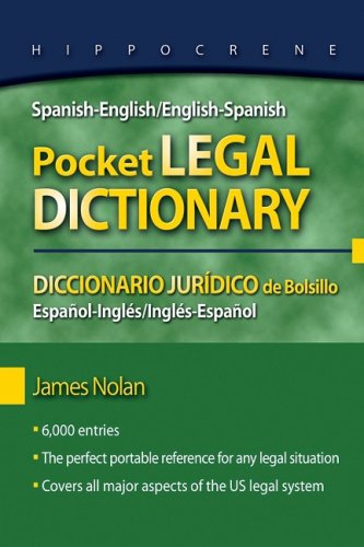 Spanish-English/English-Spanish Pocket Legal Dictionary