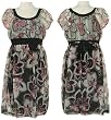 GIRLS HYPE Floral Chiffon Dress W/ Sequins