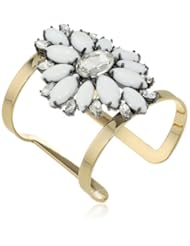Juicy Couture Gemstone Cluster Cuff Bracelet, 2.56"