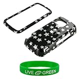 Black Stars Design Snap On Hard Case for Nokia XpressMusic 5800 Phone