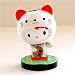 2.25 tall lucky cat Hello Kitty bubble head (white color)