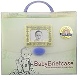 Baby Briefcase Baby Paperwork Organizer, Mint/Periwinkle