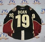 SHANE DOAN Phoenix Coyotes SIGNED On-Ice Black PRO-Jersey w/ Fight Strap