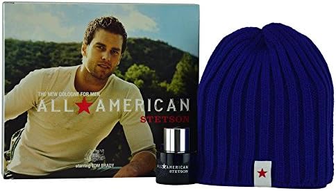 ALL AMERICAN STETSON by Coty COLOGNE SPRAY 1 OZ &amp; SKI CAP for MEN ---(Package Of 6)