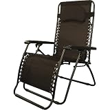 Caravan Canopy Oversize Zero Gravity Chair, Brown