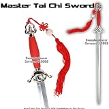 Red Master Chinese Tai Chi Practice Sword Stiff Blade