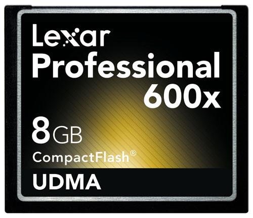 Lexar 8GB 600X Professional Compact Flash Card